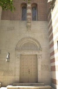 Building Exterior (brick), Mudd Hall of Philosophy Building - entrance - exterior