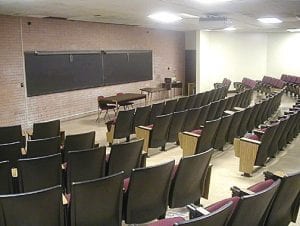 Classroom, ZHS 163 - Science Hall - Small Lecture Room - Tiered Seating