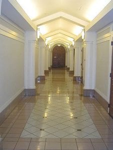 Hallway, Administration Building hallway, 1st floor - interior